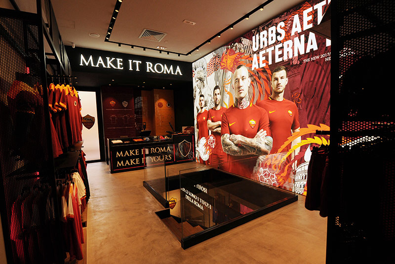 ASROMA Store via del Corso Roma | NUOVA ROTABINARI